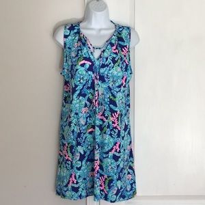 Lilly Pulitzer sleeveless turtle print dress
